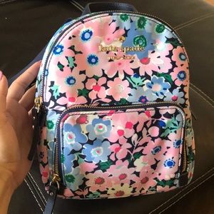 Kate spade floral small backpack
